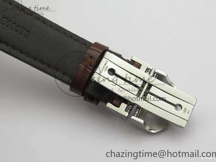 MIROTIME 0201 Original Portuguese IW358304 ZF 1:1 Best Edition SS White Dial RG Markers on Leather Strap A 7077